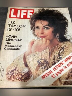 vtg. LIFE Magazine Feb. 25, 1972 issue of Life magazine cover Elizabeth Taylor